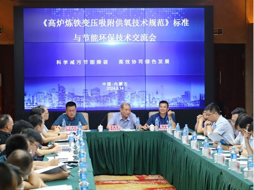 Conference on VPSA Oxygen Supply Standard and Energy-Saving Technologies for Blast Furnace Ironmaking
