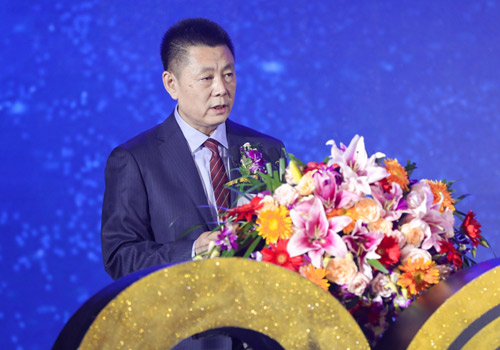 PIONEER 20th Anniversary Celebration Successfully Held 3 Zhang Jiaping, the Chairman of Pioneer, is Delivering a Speech.