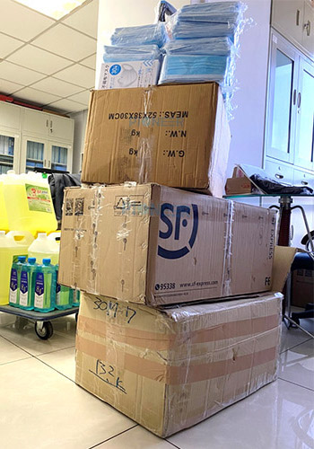 PKU PIONEER Employees Donate to Fight Against Epidemic 2 Prevention Materials Purchased by PKU Pioneer Staff Spontaneously
